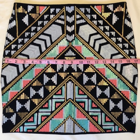 Express Sequin Mini Skirt - Small - Picture 3 of 6